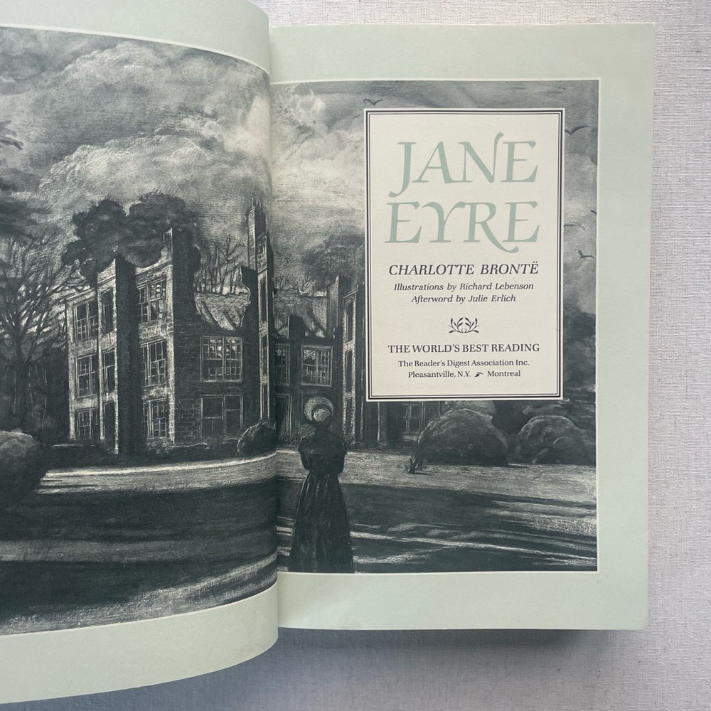Jane Eyre by Charlotte Bronte Vintage Hardcover Book 1984 - Picture 3 of 14